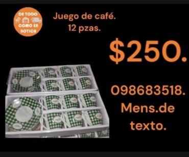 Juego de café 12 pzas